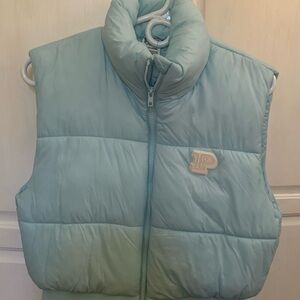 Victoria's Secret Sky Blue Puffer Vest